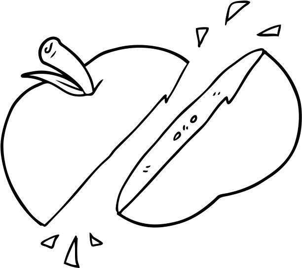 卡通切片苹果图片下载