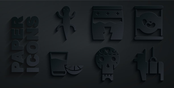 将墨西哥骷髅豆放入龙舌兰杯中图片下载