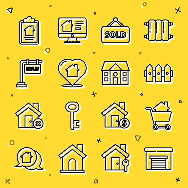 设置行车库购物车与住宅花园图片下载