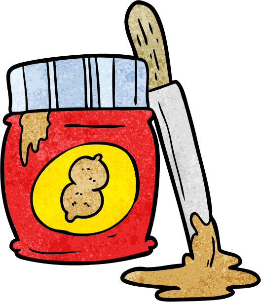 卡通花生酱罐图片下载