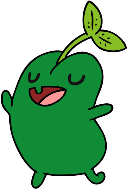 卡通插画卡哇伊萌萌的豆芽图片下载