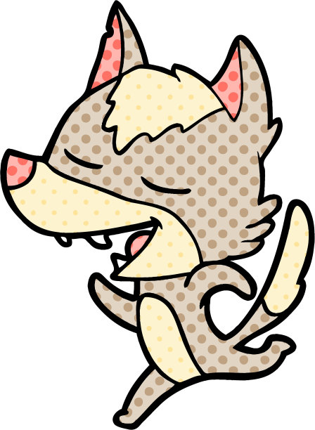 卡通跑狼笑图片下载