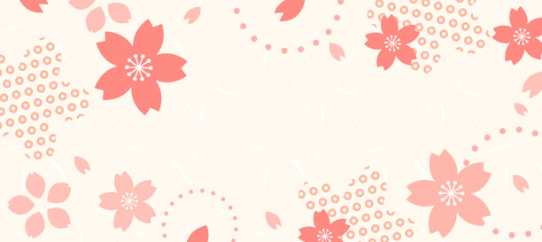 日本风格的背景设计与樱花主题。日本的形象。传统的模式图片下载