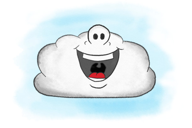 插图的笑卡通云图片下载