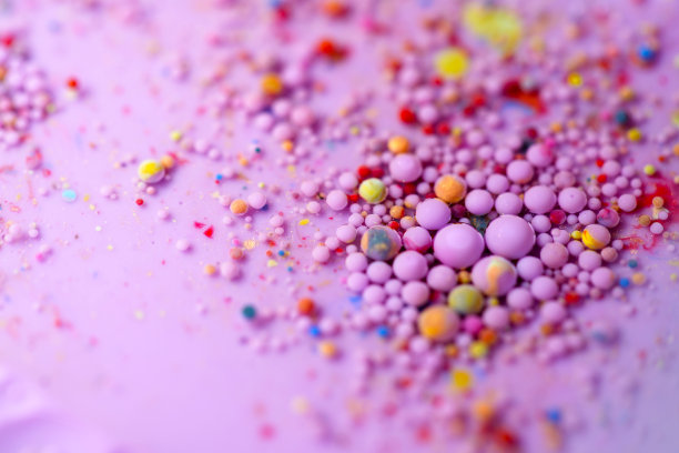 彩色油漆和波点抽象背景图片下载