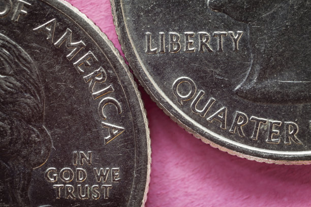 美国硬币闪亮图片下载