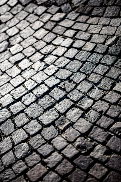 鹅卵石人行道图片下载