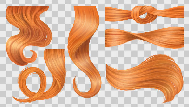 红色卷发套装图片下载