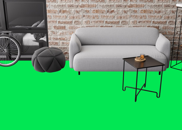 地板覆盖演示模拟。色度键，容易剪切和粘贴你的纹理。复制空间为地毯，强化地板，瓷砖，拼花，pvc，乙烯基。地板模型，展示，展示。3 d。图片下载