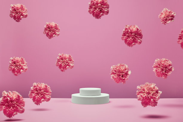 展示产品和化妆品的领奖台图片下载