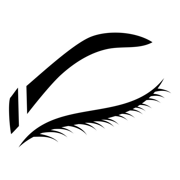 睫毛标志图标设计模板插图图片下载