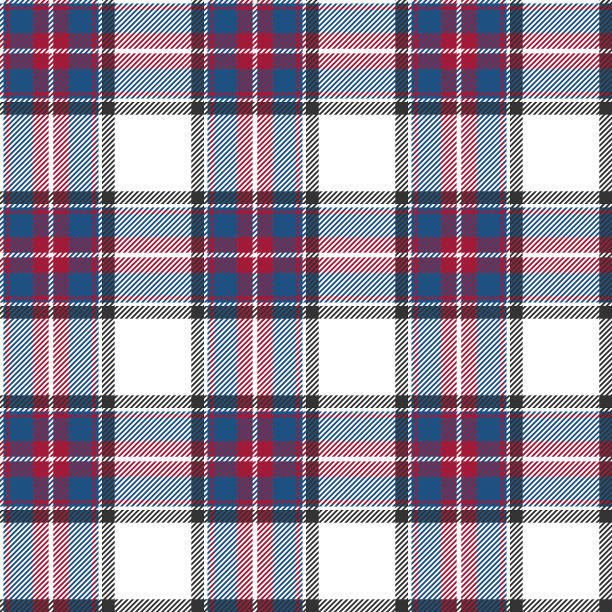 红蓝白格纹无缝花纹图片下载