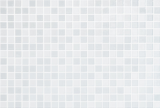 白色瓷砖墙格子背景浴室地板纹理。浴室和厨房清洁的陶瓷墙和地砖马赛克背景。设计图案几何与网格墙纸装饰池。图片下载