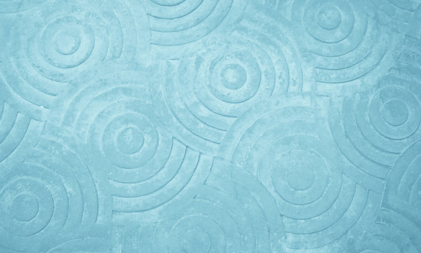 柔和的蓝色混凝土石材纹理图案曲线的背景在夏季壁纸。水泥和砂墙的色调复古。地板冲压混凝土抽象表面清洁抛光的走道在花园。图片下载