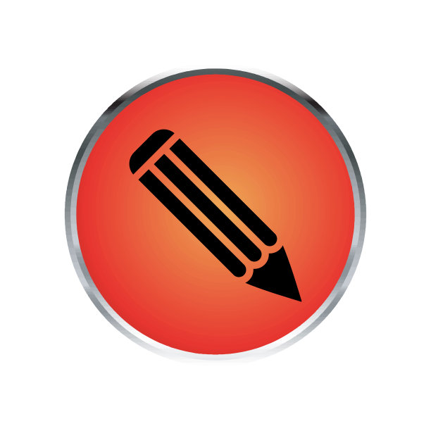 插图铅笔图标模板的矢量图形图片下载