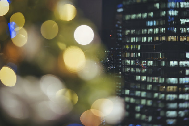 大阪夜景和城市景观图片下载