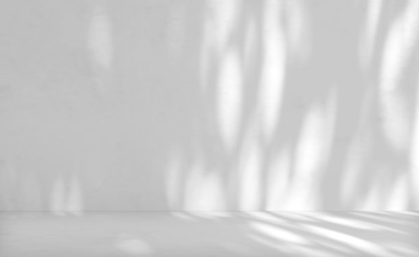 灰色水泥墙，空室光影。图片下载