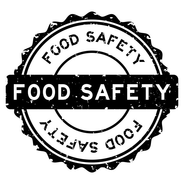 垃圾黑色食品安全字圆形橡胶印章印章在白色背景图片下载