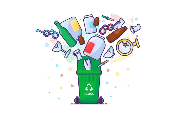 掉落的旧破碎玻璃瓶图片下载