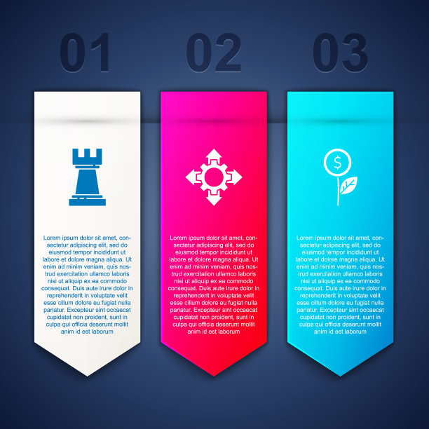 设置象棋，项目组基地和美元工厂。业务信息图模板。向量图片下载