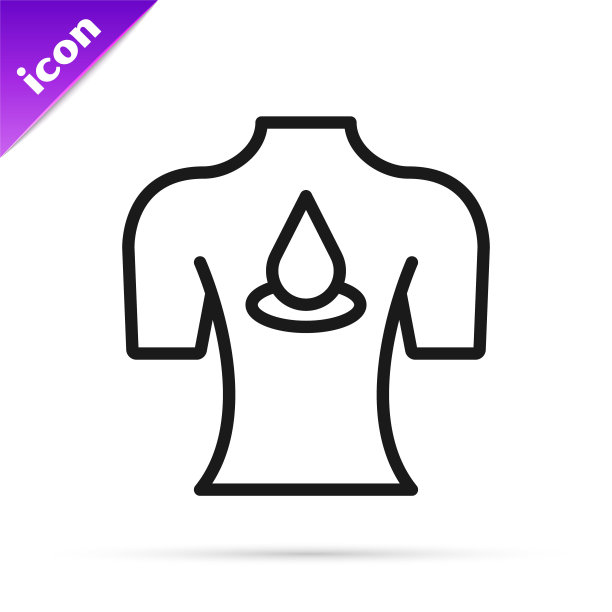 黑线按摩与香油图标孤立在白色背景。放松、休闲。向量图片下载