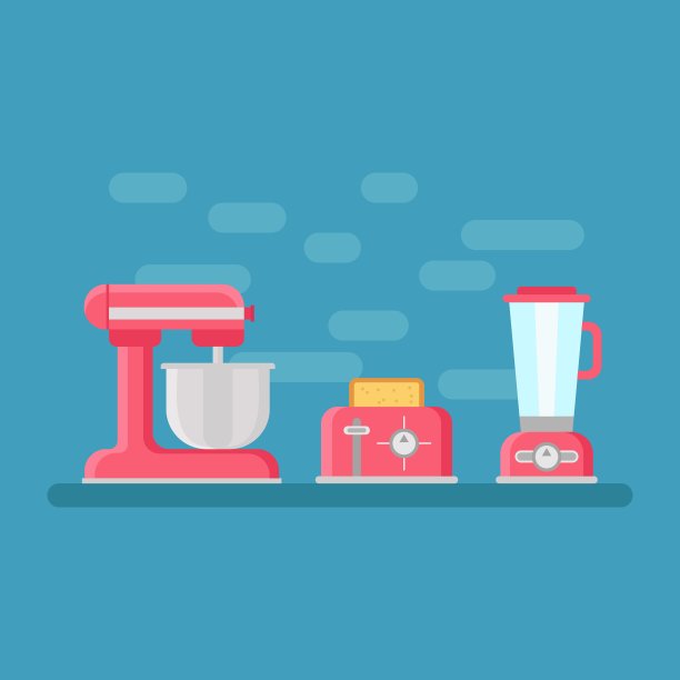 厨房的一套物品图片下载