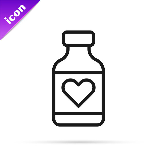 黑线维生素复合物药丸胶囊图标分离在白色背景。健康的生活方式。向量图片下载