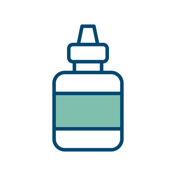 眼药水图标矢量设计模板在白色背景图片下载