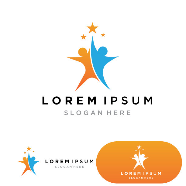 人星成功标志和符号矢量图片下载