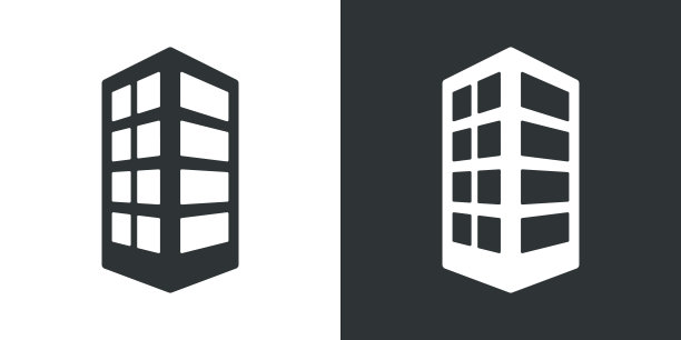 在黑白矢量背景上构建图标图片下载