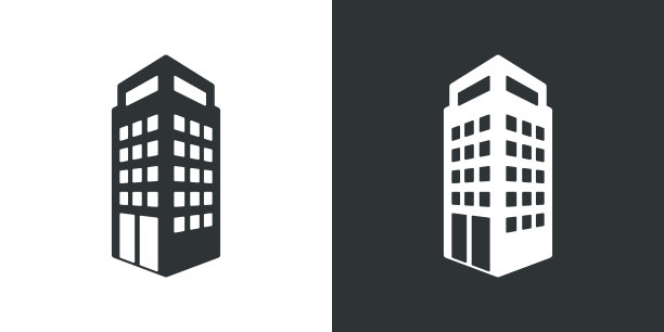 在黑白矢量背景上构建图标图片下载