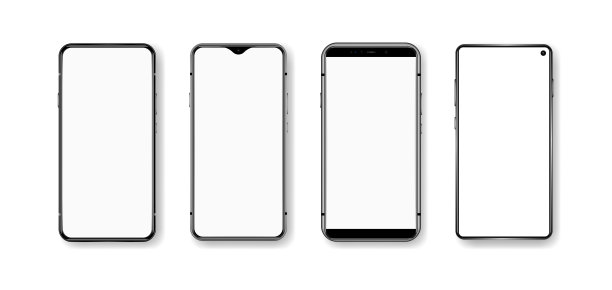 带有阴影的正面智能手机图片下载