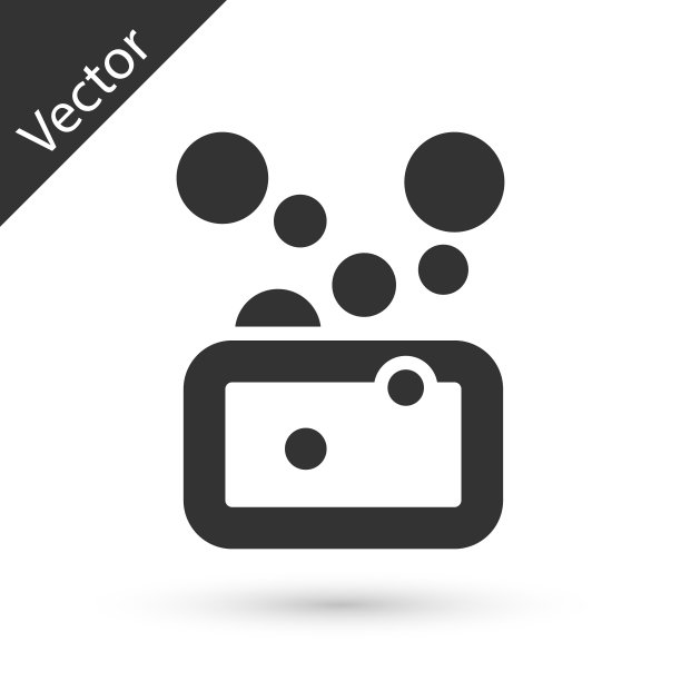 灰色条肥皂图标孤立在白色背景。带泡泡的肥皂条。向量图片下载