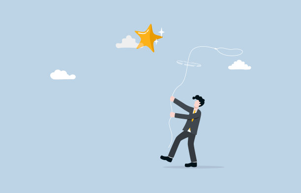 追求成功，工作动力，努力进取，追求卓越的理念，追逐星空的商人。图片下载