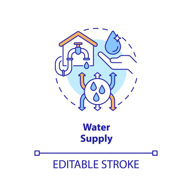 供水概念图标图片下载