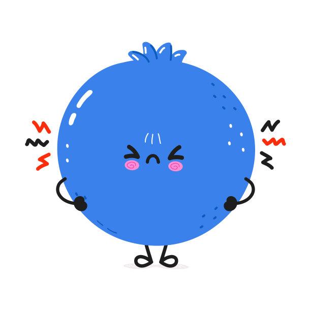 愤怒的蓝莓角色图片下载