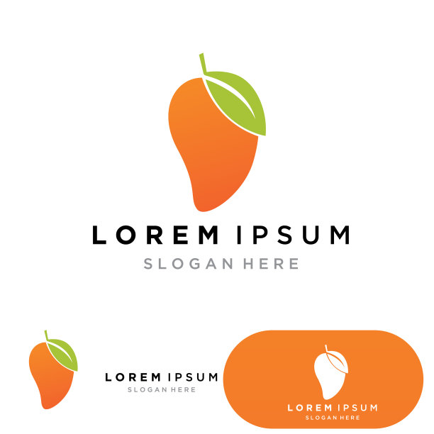 芒果水果标志设计模板芒果在平图片下载