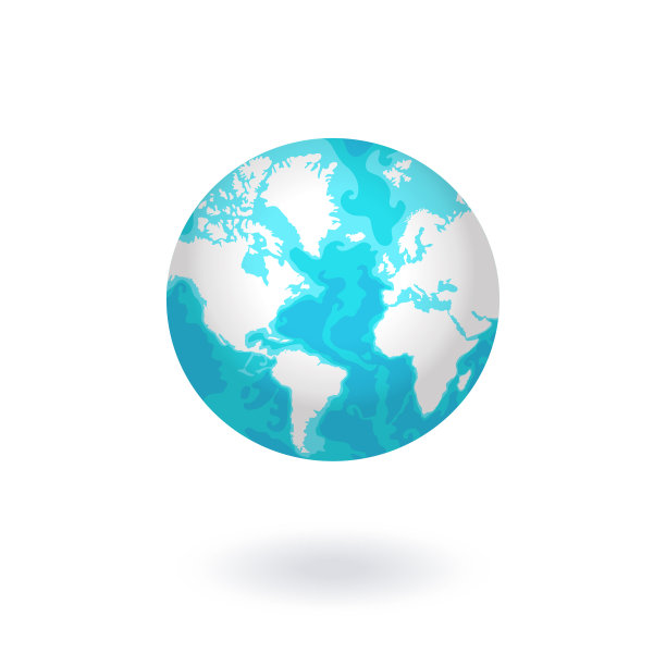 地球各地。矢量插图隔离在白色背景上图片下载
