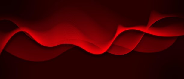 抽象的波浪背景与现代梯度颜色。新潮的液体设计。运动声波。图片下载