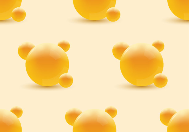 三维球体或球无缝背景。抽象气泡图案。现代圆形物体。矢量插图。图片下载