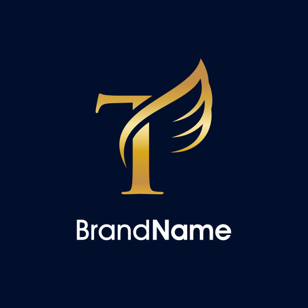 优雅的初始T翼标志图片下载