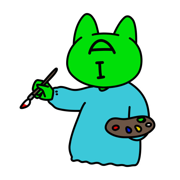 一个像猫一样的人工智能，可以代替人类画画。(网络颜色)图片下载