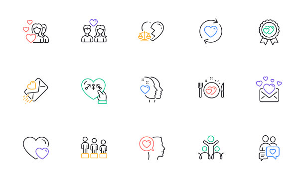 更新关系心和平等线图片下载