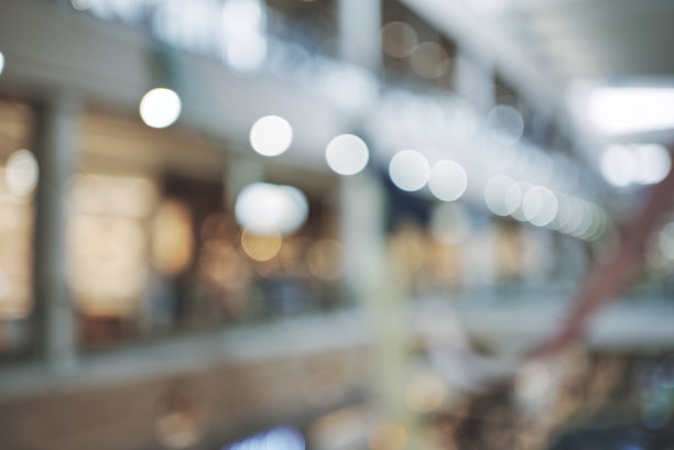 商业设施和商店模糊图片下载