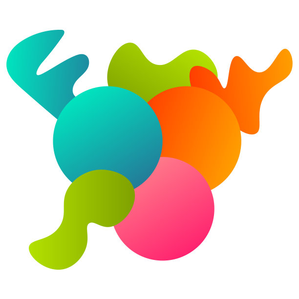 彩色抽象几何卡与几何图片下载