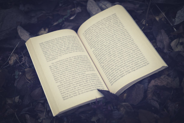 枯叶和读书的形象图片下载