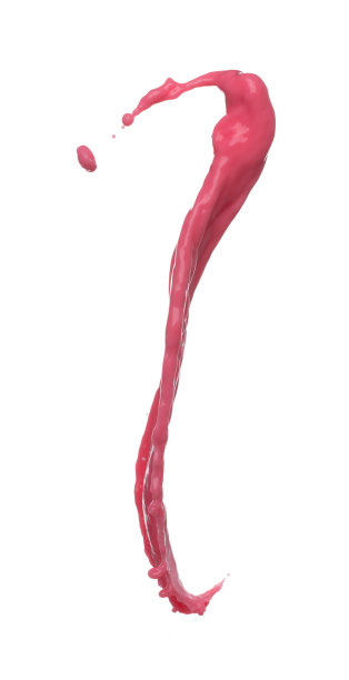 红色的番茄草莓汁倒集水状，红色的血波落在空中。抽象的云飞，红酒色溅在空中。白色背景隔离高速快门，定格运动图片下载