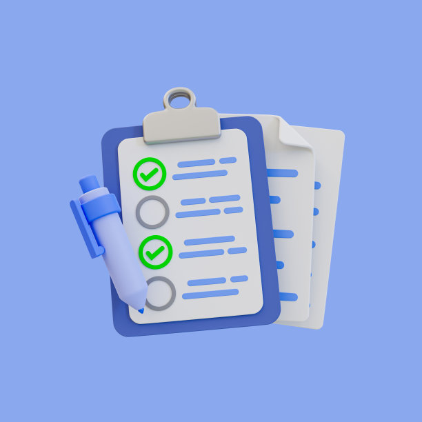 3d最小完成工作的概念。文档管理。带有剪切路径的文件剪贴板。3 d演示。图片下载