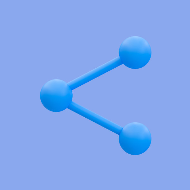 3d最小共享图标。发布带有剪辑路径的图标。3 d演示。图片下载