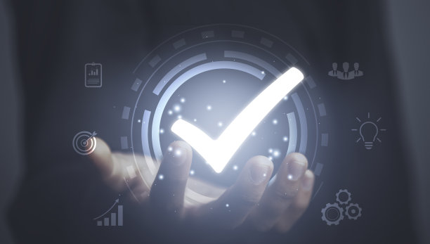 商家以顶级的服务管理为标志。标准质量保证控制标准化和认证，质量保证，保证，ISO认证概念图片下载